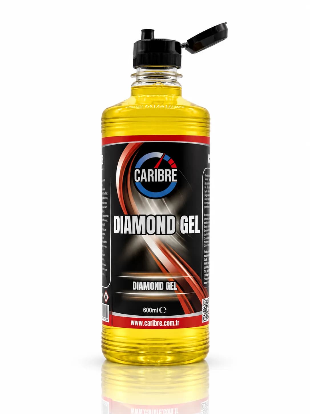 Caribre Diamond Gel Premium Lastik Parlatıcı Islak Görünüm 600 Ml - Görsel 2